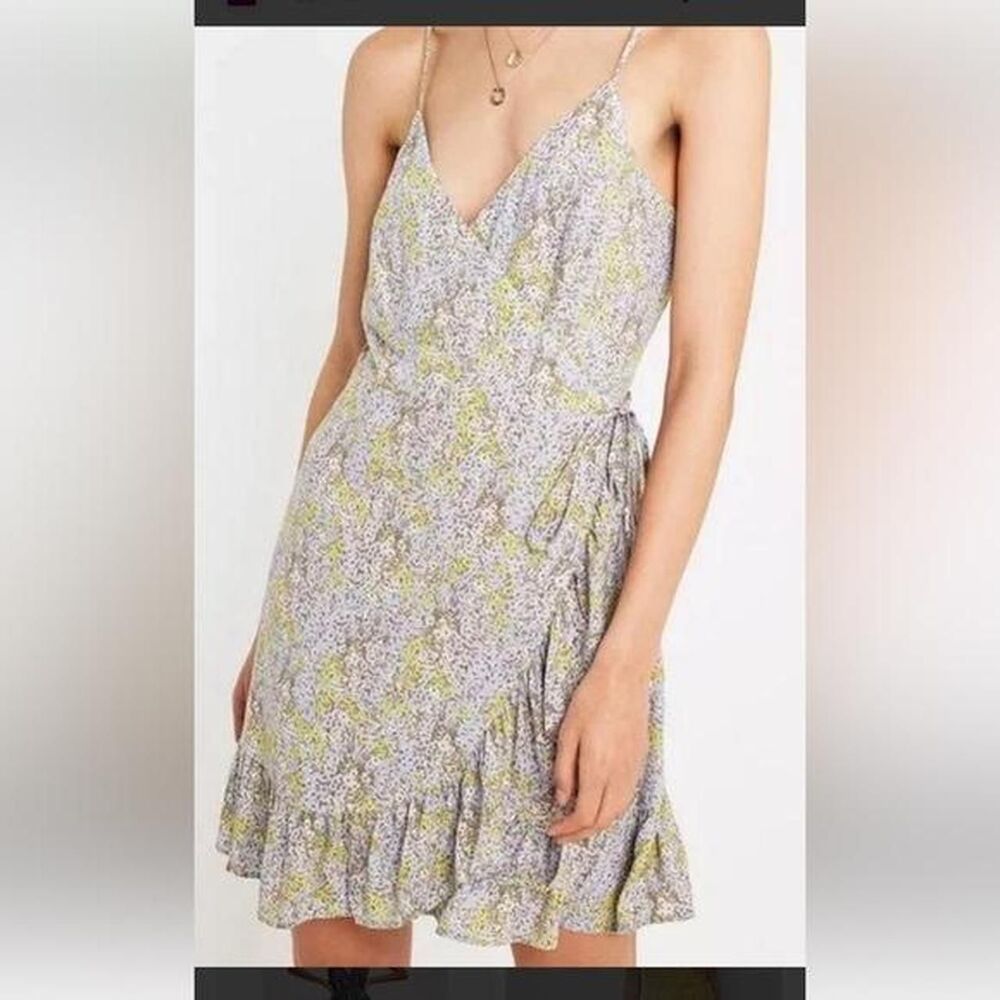 Free People All My Love Floral Wrap Dress Size Medium